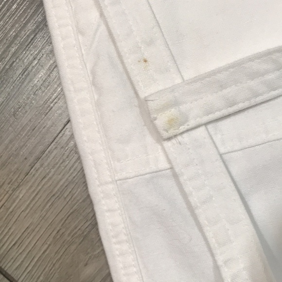 GAP Wide Leg White Cotton Flat Front Casual Pants     size 4 - Picture 12 of 12